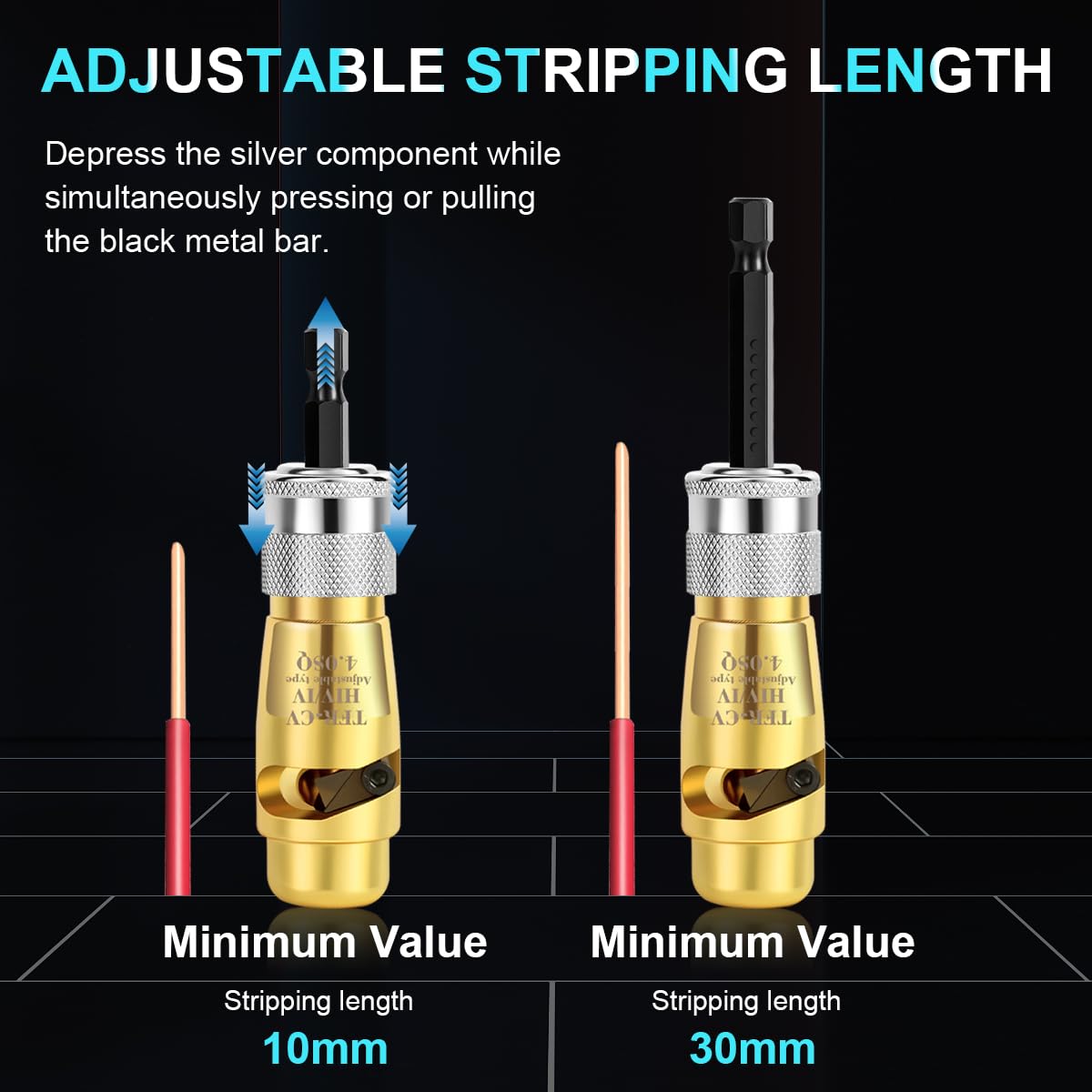 钻头用剥线器和扭线器工具 - 快速剥线和扭线工具,便携式专业电工工具套装,用于电钻电缆快速剥线和连接器(1 套 + 扭线器)